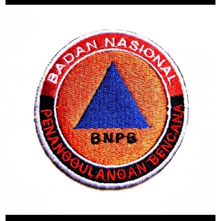Bordir Komputer Logo Emblem Patch Patches Bet Badge BNPB Nasional