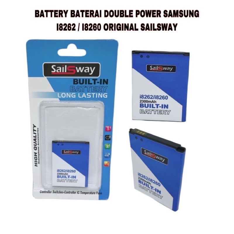 BATTERY BATERAI DOUBLE POWER SAM I8262 I8260 ORIGINAL SAILSWAY