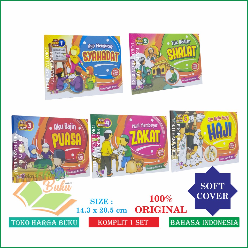 Foto Seri Rukun Islam Komplit 1set isi 5 buku Penerbit Media Shalih