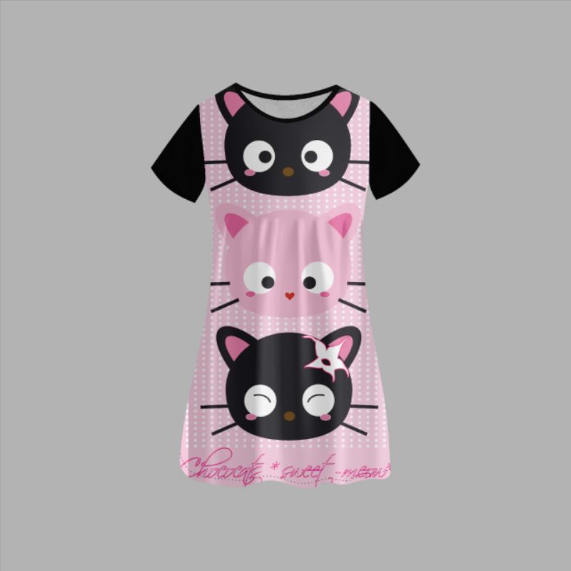 Baju Dress Daster Anak Animasi Kartun 3D Frozen Micket Mouse Princess Binatang Lucu Dll (Boleh Reque
