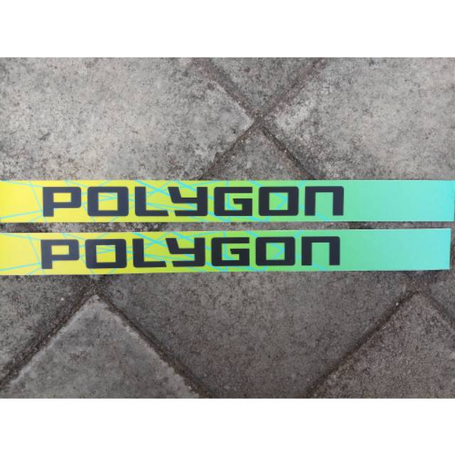 Decal sticker frame bawah(Downtube) polygon xtrada casacade sisiku (2pcs -Rp.30.000)