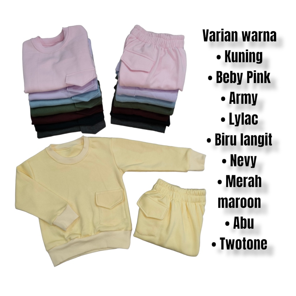 MINI COTTONS Sweater Set Polos Anak