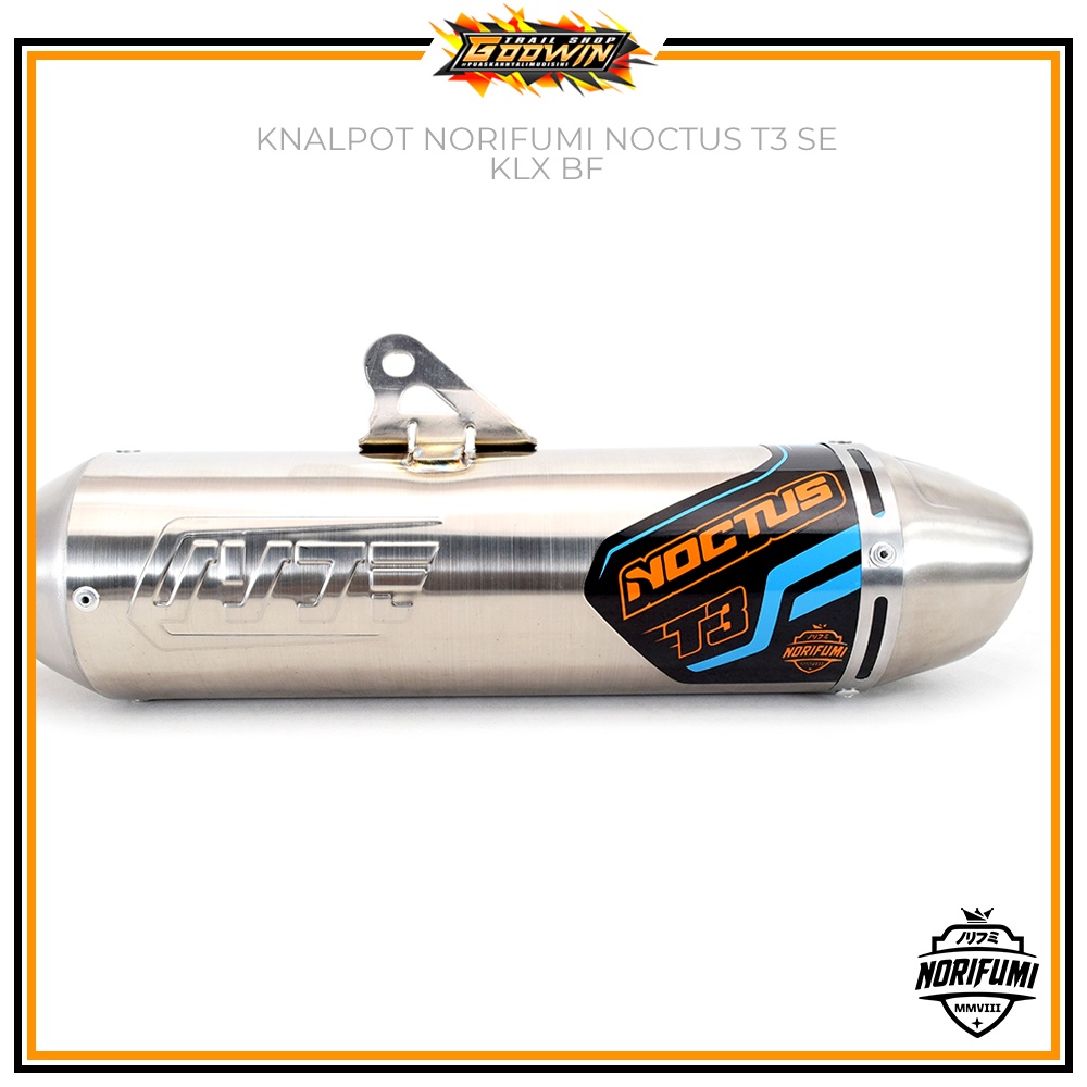 Knalpot Original NORIFUMI NOCTUS T3 T 3 Bore Up KLX 150 BF Dtracker CRF 150 L WR 155 R Stainless