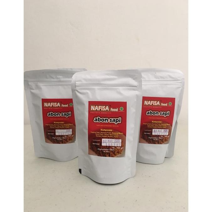 

Abon Sapi Sehat No Msg -100 Gr- Nafisa Organik