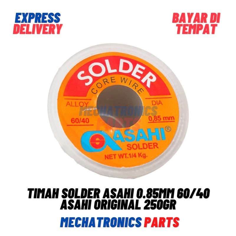 Timah Solder Asahi 0.85mm 60/40 Asli Timah Solder Asahi Original 250gr 1Roll