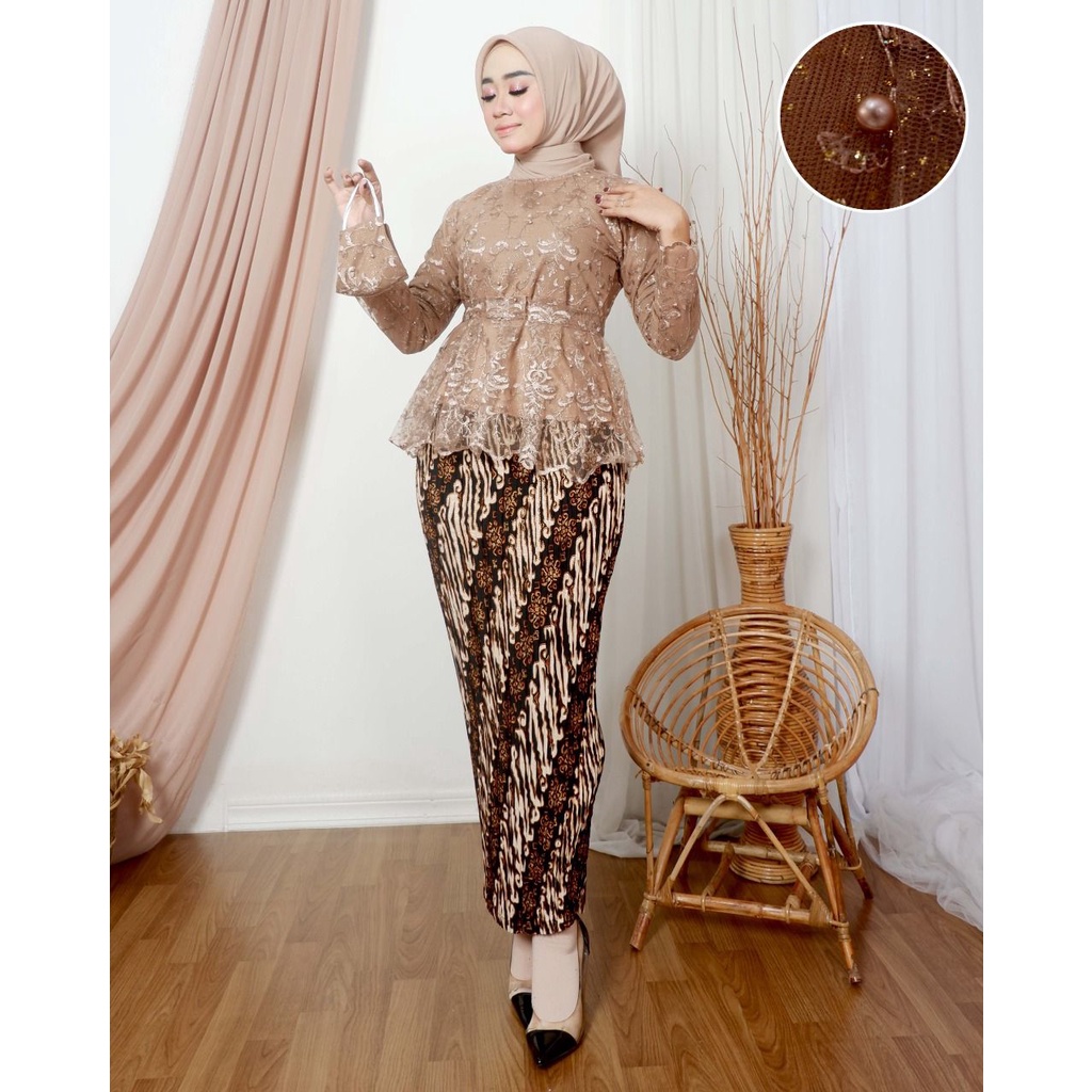 Setelan kebaya blouse cantika | Kebaya remaja | Kebaya favorite | Kebaya blouse tunik wanita