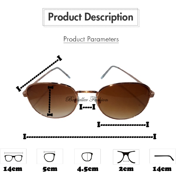 Kacamata Oval Frame Besi Kacamata Retro Korea/ Kacamata Unisex/ Kacamata Model Vintage Pria dan Wanita FREECASE