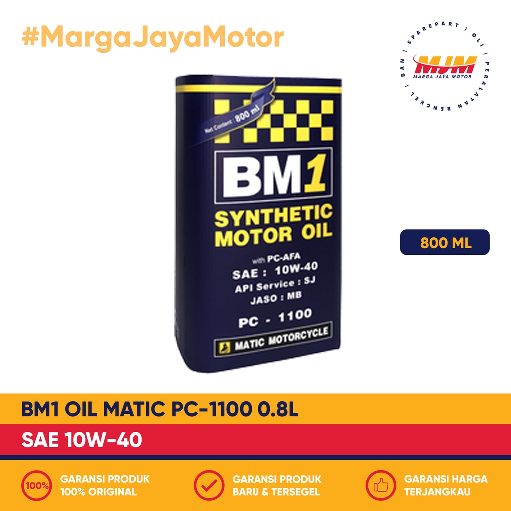 BM1 Matic PC 1100 10W/40 800ml BM1 Motor Oil 0.8L