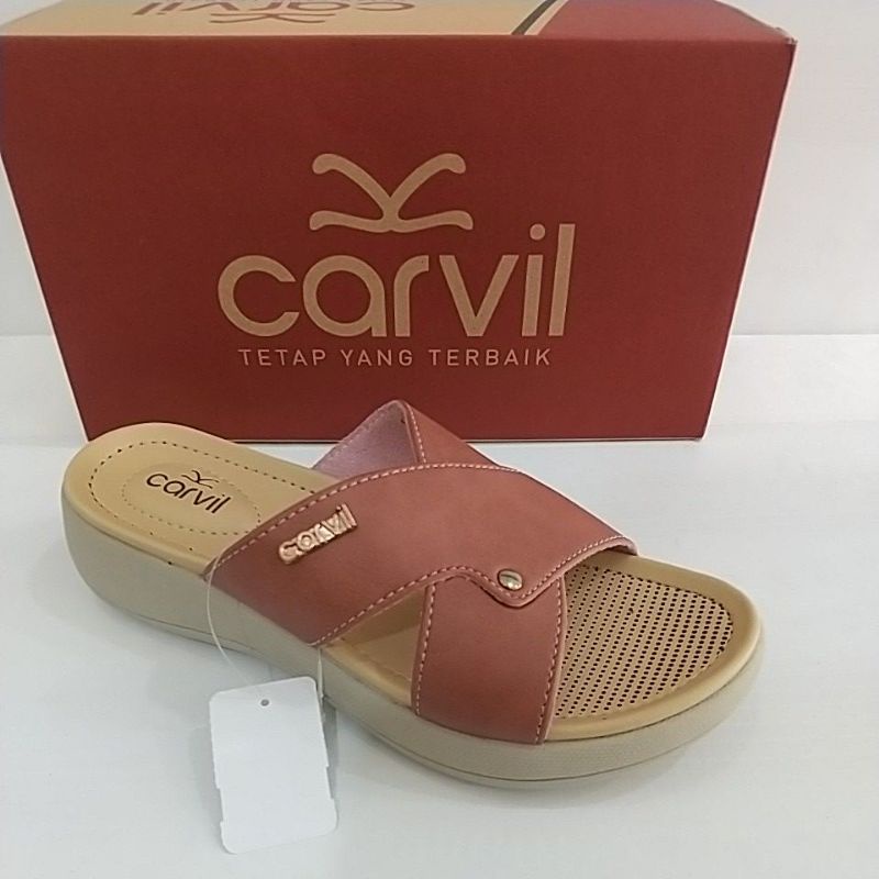 Sandal Kasual Carvil Wanita Caroline 03 L | Sandal Carvil Cewe | Sandal kokop Carvil