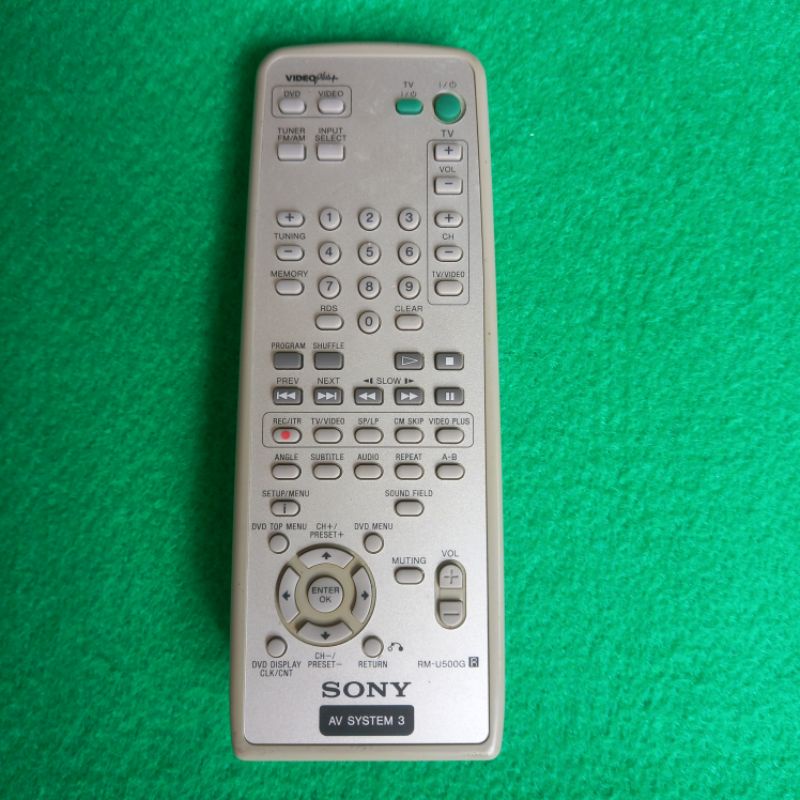 Remote SONY AV SYSTEM 3 Home Theater Original . RM - U500G .