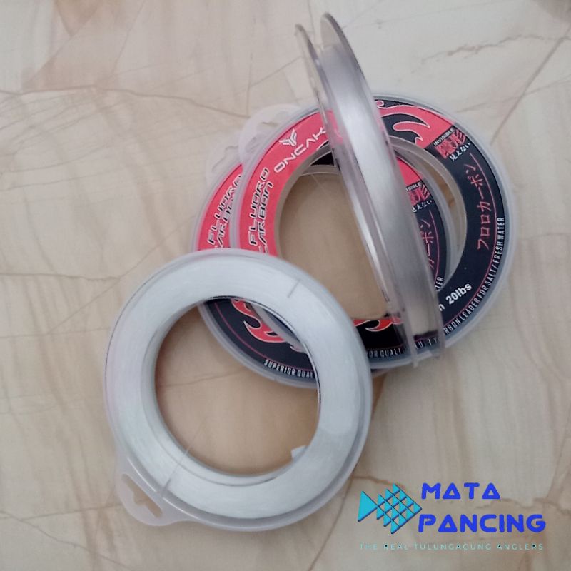 100m senar leader oncak flurocarbon leader karakter keras tidak mudah melintir dan kuat cocok untuk casting dan jigging leader fluorocarbon