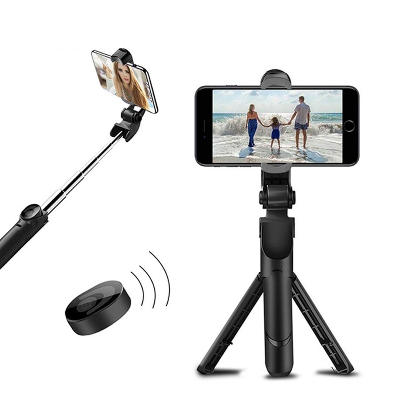 TRIPOD R1/ TRIPOD + TONGSIS WIRELESS/ TRIPOD + SELFIE STICK BLUETOOTH REMOTE CONTROL