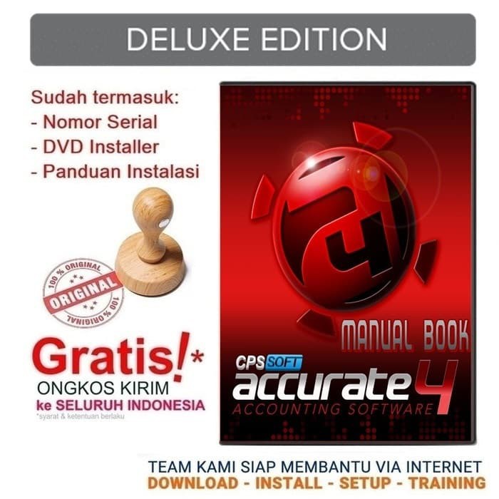 ACCURATE 4 Deluxe Software Akuntansi Accounting Terbaru Full