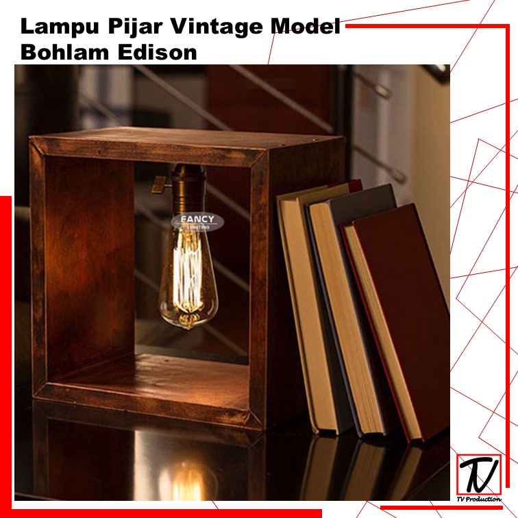 Lampu Pijar Vintage Model Bohlam Edison 40W 60W - Wram White