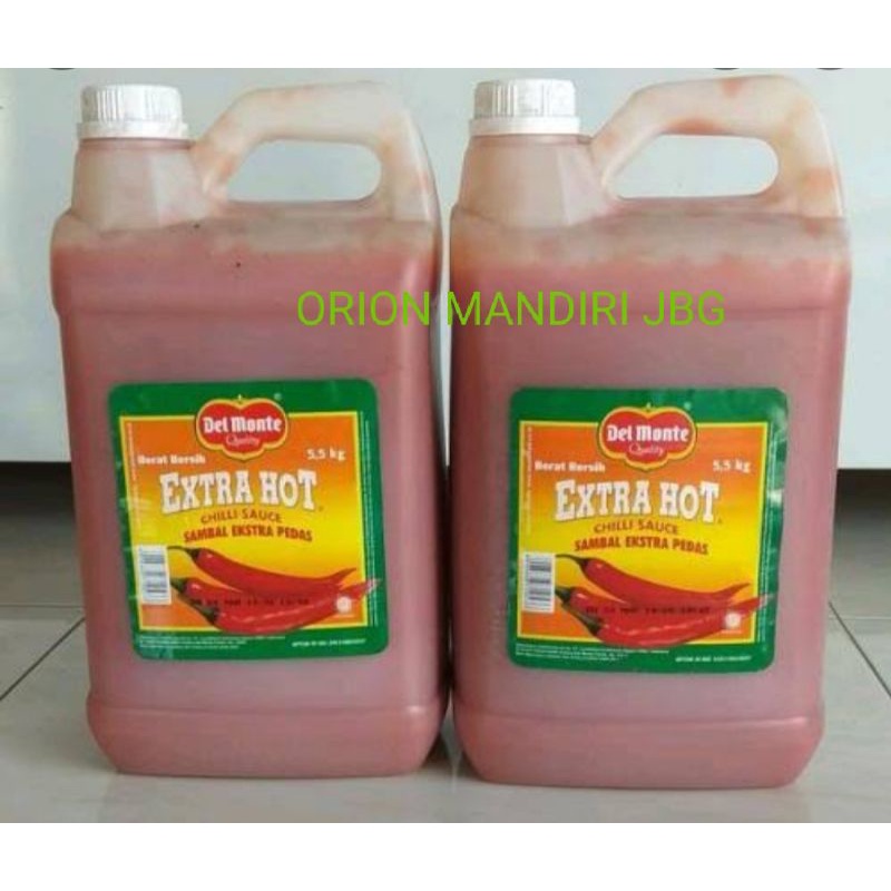 

DELMONTE#SAUS#EXSTRA HOT 5,5 KG#PEDAS#HOT#SAOS#1 JERIGEN