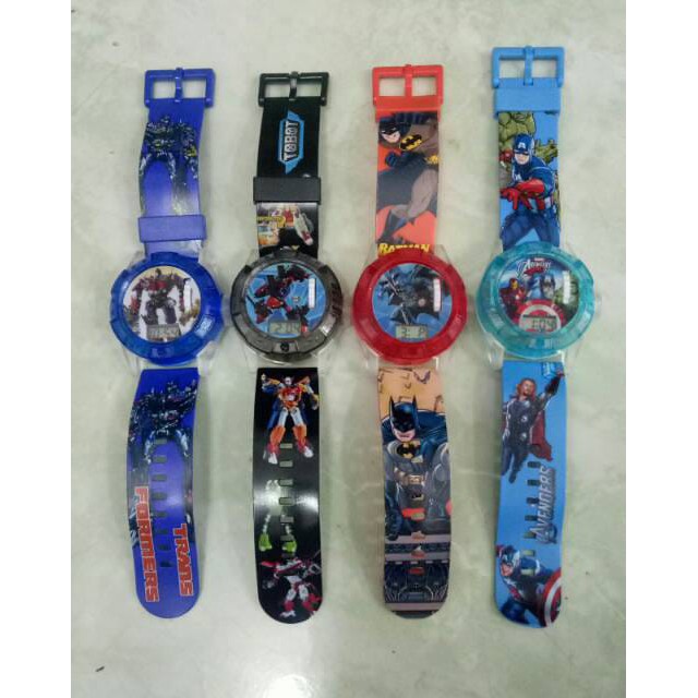 Ready Stok Jam Tangan Anak Laser Melody Karakter Ben10