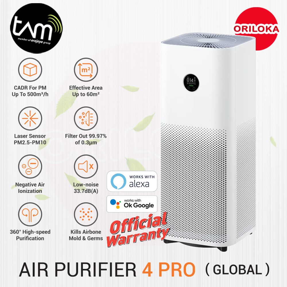 Mi Smart Air Purifier 4 PRO Penyaring Udara - Garansi Resmi