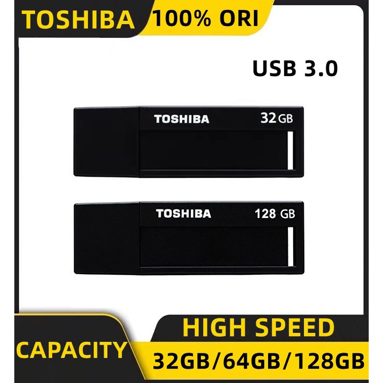 Flashdisk  32GB/64GB/128GB Microvault High Speed TOSHIBA USB 3.0 Flash Drive U203 Original Garansi Resmi Flashdisk TransMemory USB 2.0 Alsi