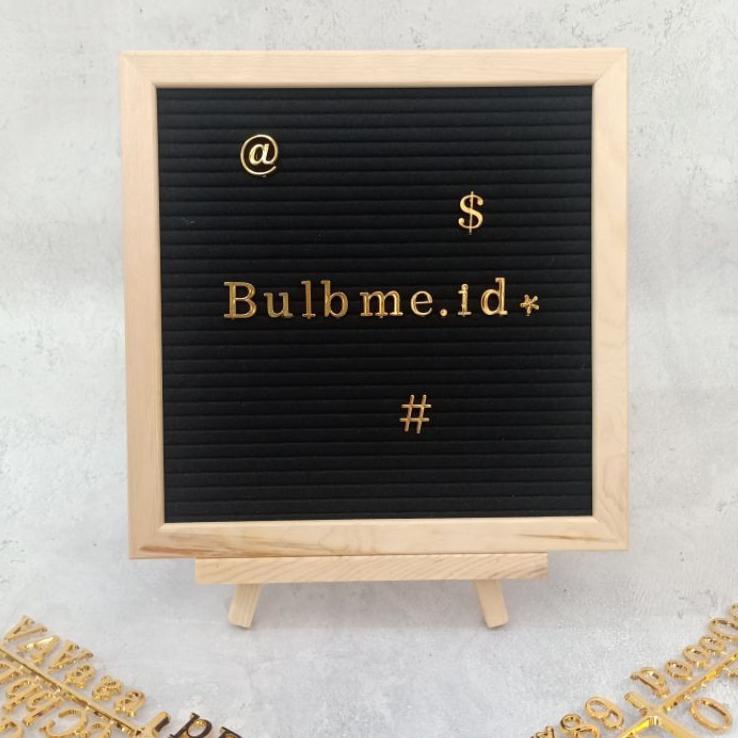 

Promo Spesial [Gold] Tambahan huruf untuk papan nama bayi letter board x21≦