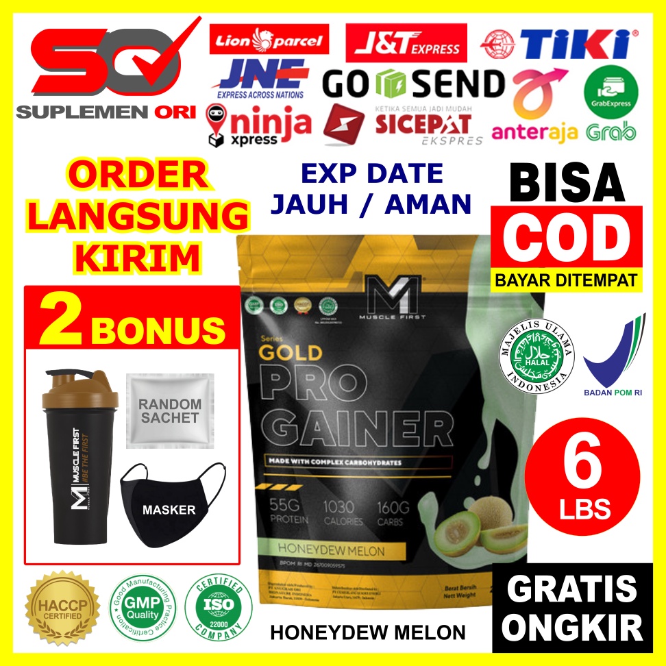 Muscle First M1 Gold Pro Mass Gainer 6Lbs ASLI ORIGINAL HALAL BPOM M1 Gainer 6 Lb 6Lb Susu Mass Gain