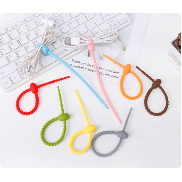 Kabel Ties Cable Tie Kabel Tis Silicone Multifungsi lucu 21 cm