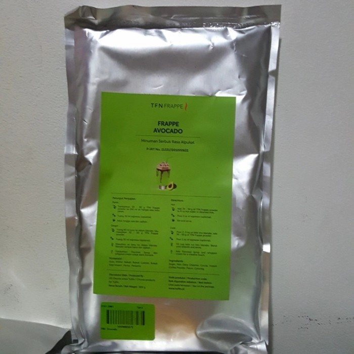 

(BISA COD) Toffin Frappe Avocado Powder 800gr