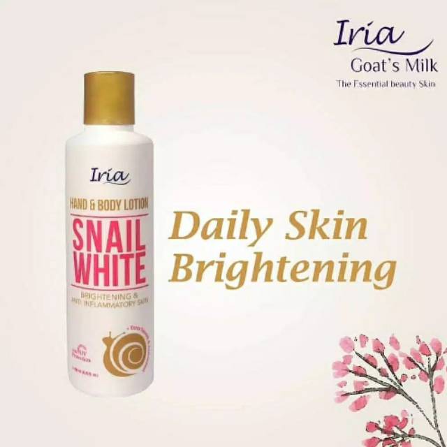 Iria snail white hand and body lotion
