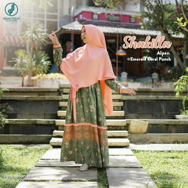 GAMIS SHAKILLA 1 SET KHIMAR || ALWA HIJAB