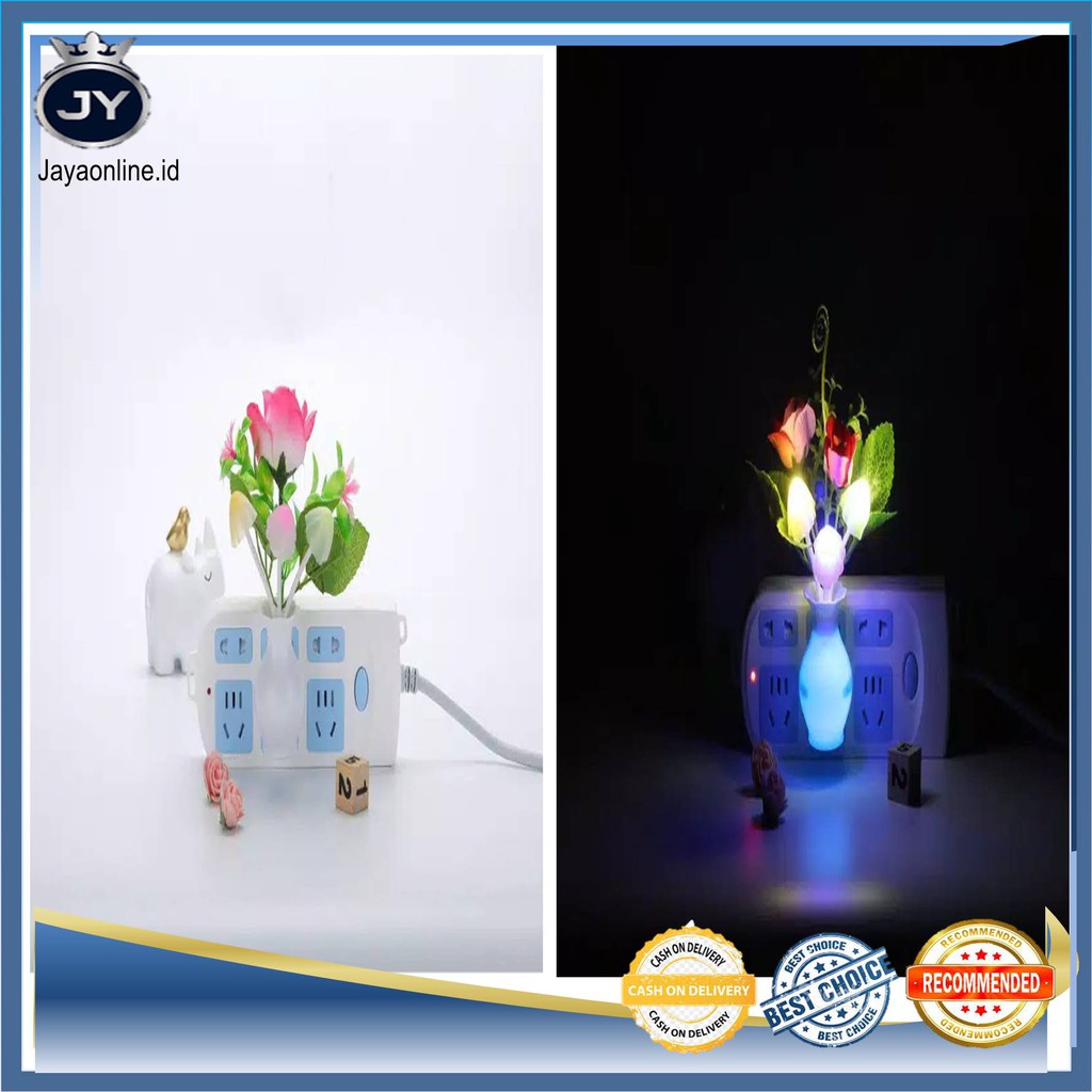 JY Lampu Tidur Model Jamur Besar Lampu Tidur LED Avatar Bunga Import