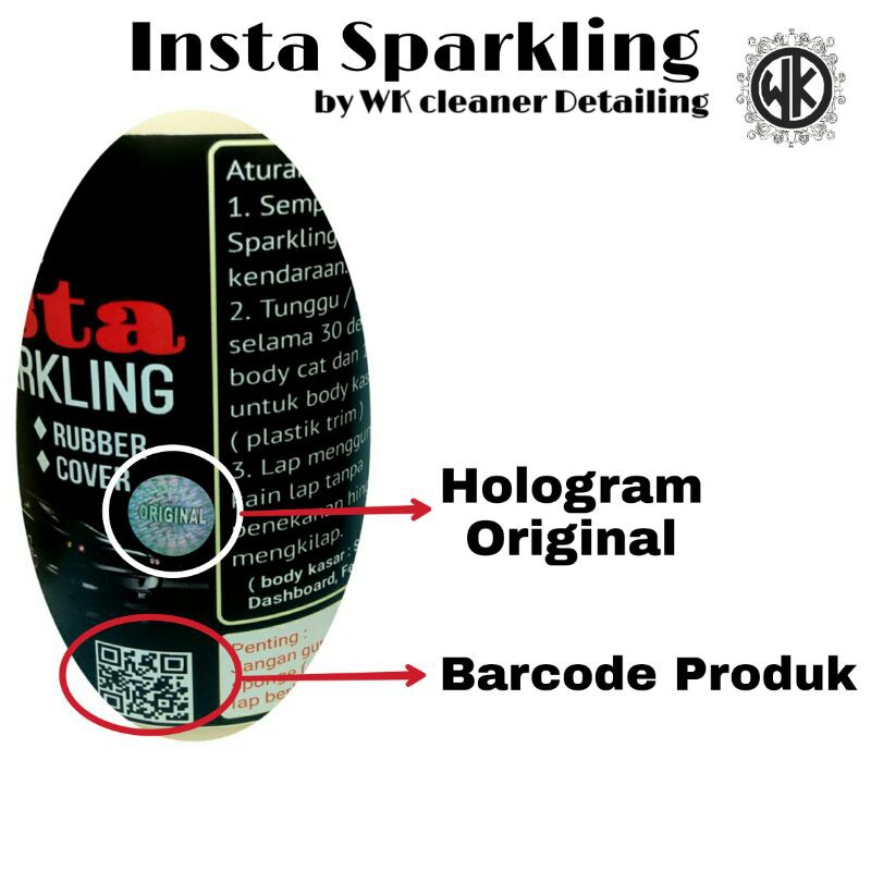 PAKET Pengkilap insta sparkling 100ml 10pcs