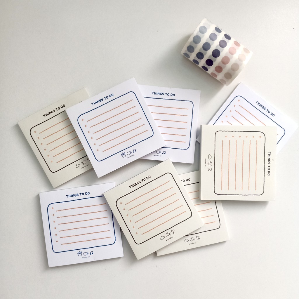 

Around.us Tear-off Notepad | Memo pad | To do list