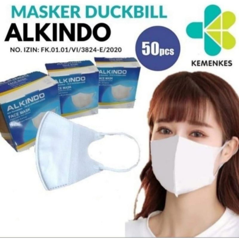 MASKER MODEL DUCKBILL 3PLY EARLOOP NYAMAN DIPAKAI HIGH QUALITY PER BOX ISI 50 PCS