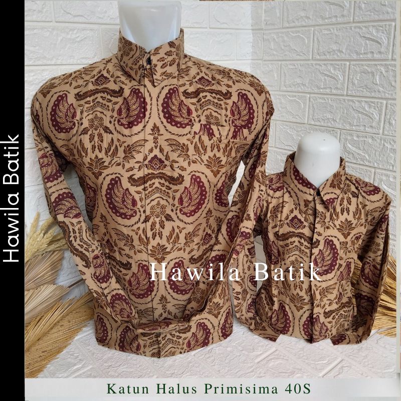 Batik Couple Ayah Anak Lapis Furing