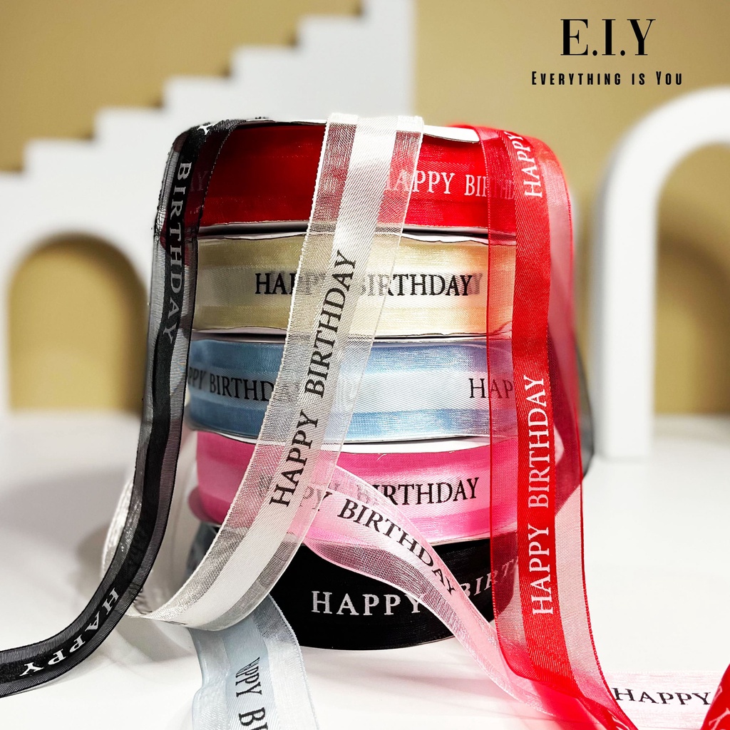 

Pita Happy Birthday per 1 METER Happy Birthday Ribbon Pita Ulang Tahun Pita HBD Pita Kado ulang tahun Pita Gift Hampers