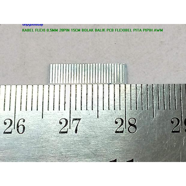

Kabel Flexi 0,5Mm 28Pin 15Cm Bolak Balik Pcb Flexibel Pita Pipih Awm Dnpgood11 Juara