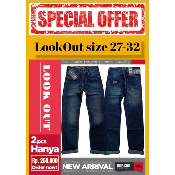 Celana Jeans Panjang Origininal LOOK OUT (BIG SALE)