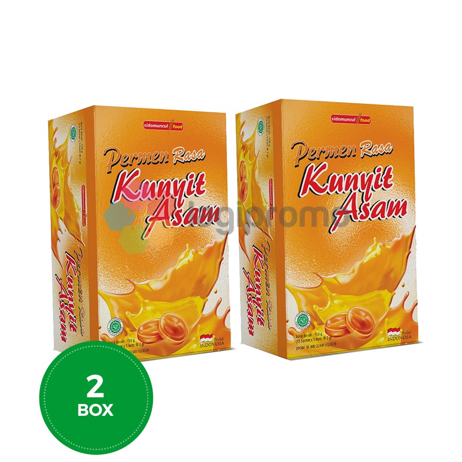 

Sido Muncul Kunyit Asam Permen Herbal 15 Sachet Antivirus Antioksidan Melegakan Tenggorokan 2 Box