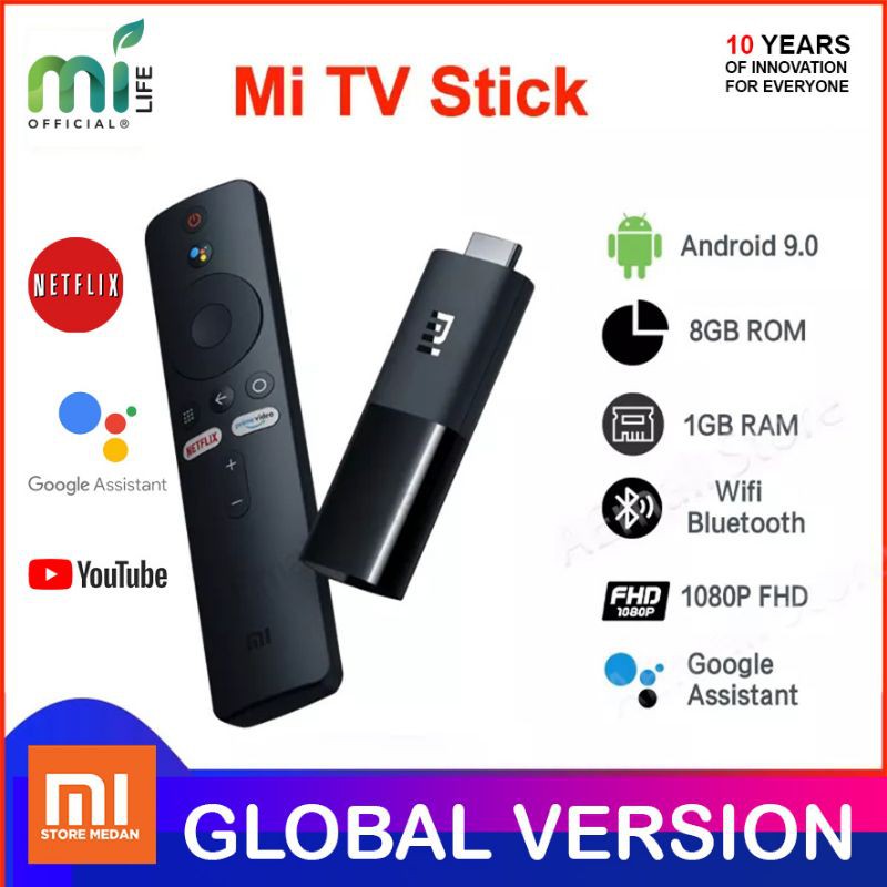 Jual XIAOMI MI TV STICK ANDROID SMART TV BOX CHROMECAST GLOBAL VERSION ...