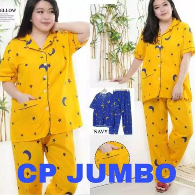 blinqshop baju tidur piyama CP JUMBO STAR MOON