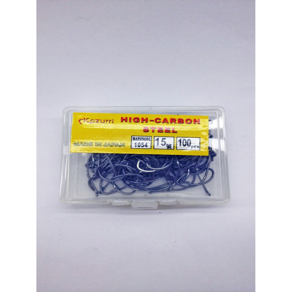 Mata kail Kazurri Carbon Steel no 15 isi 100pcs