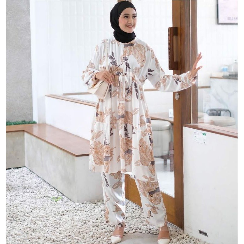 Grosir dan Ecer Baju Setelan Wanita Luna One Set
