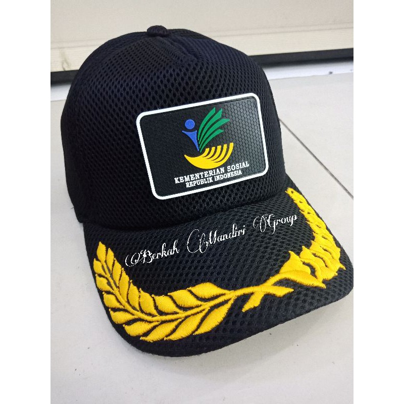 Topi kemenso velcro padi kapas