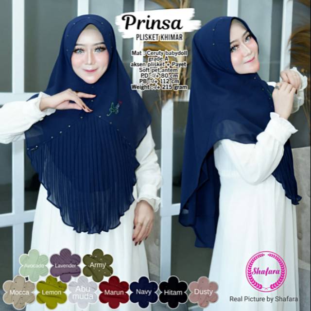 prinsa plisket khimar