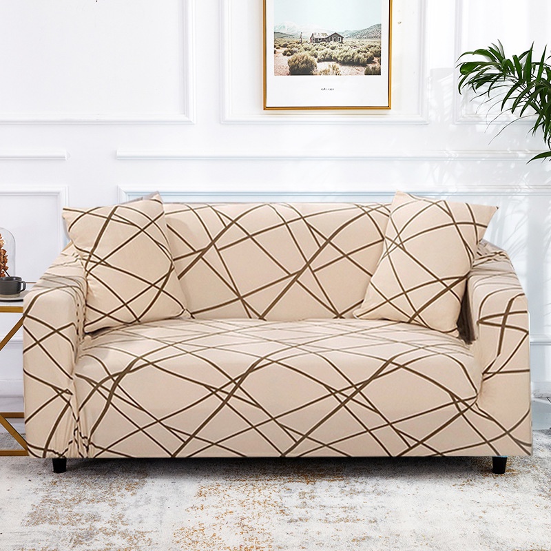 [Gratis Ongkir] Cover Sofa Sarung Sofa 1/2/3/4 Seater Sofa Cover Elastic Sarung bantal sofa Cushion Protector Cover D H I F