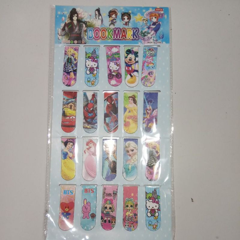 

PEMBATAS BUKU MAGNET KARAKTER 20 pcs
