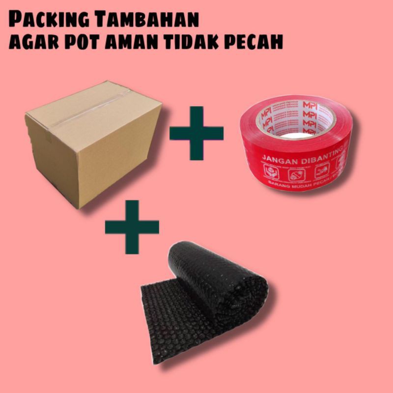 

Tambahan packing agar lebih aman( bubble wrap + kardus + lakban fragile )