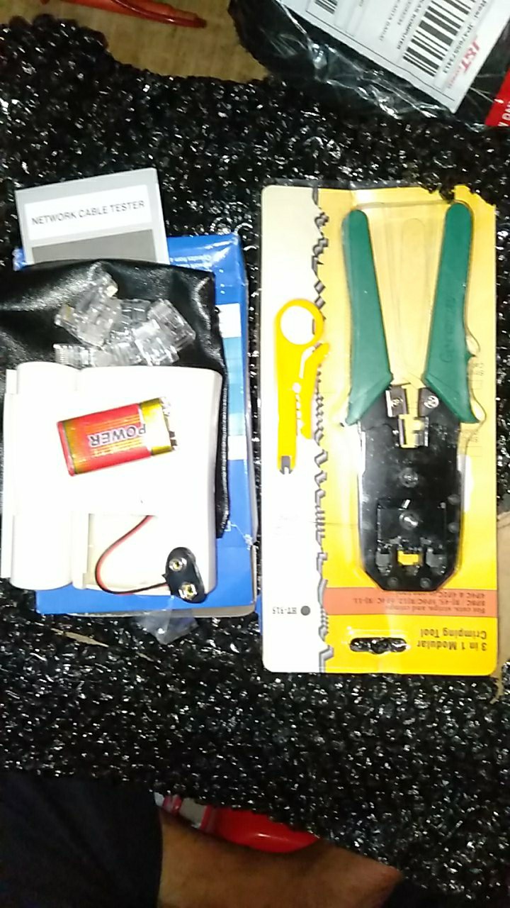 Paket Tang Crimping Tool Rj45 Dan Lan Tester