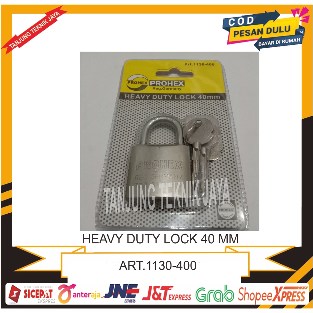 GEMBOK PROHEX 40 MM PROHEX / HEAVY DUTY LOCK 40 MM PROHEX