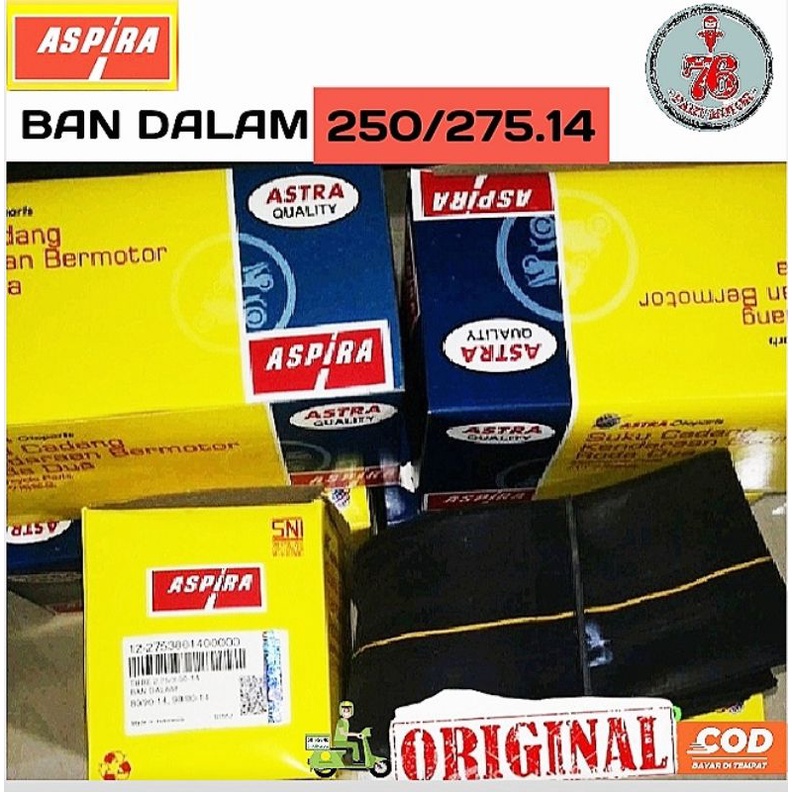 BAN DALAM ASPIRA 275/300. 100% original 14 FOR ALL MATIC