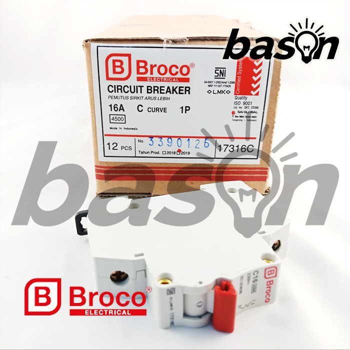 BROCO MCB 16A - 1P 17316C